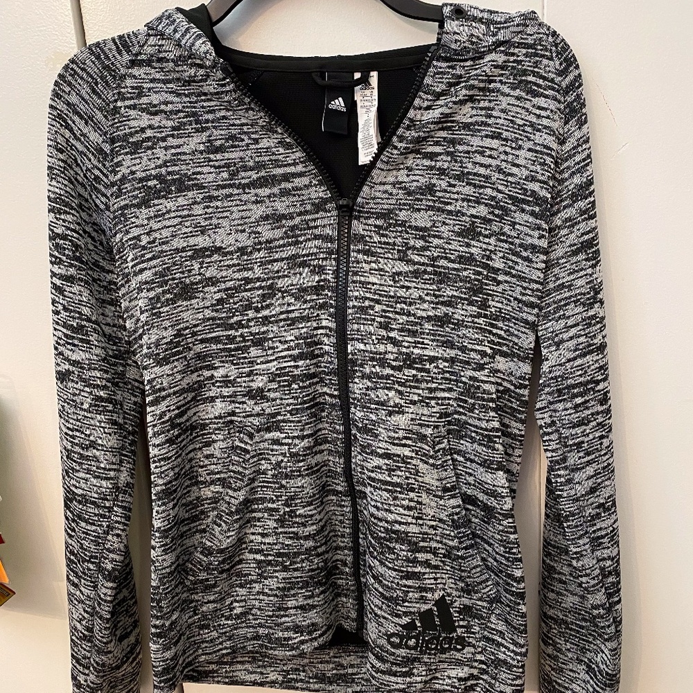 Adidas zip up with hood